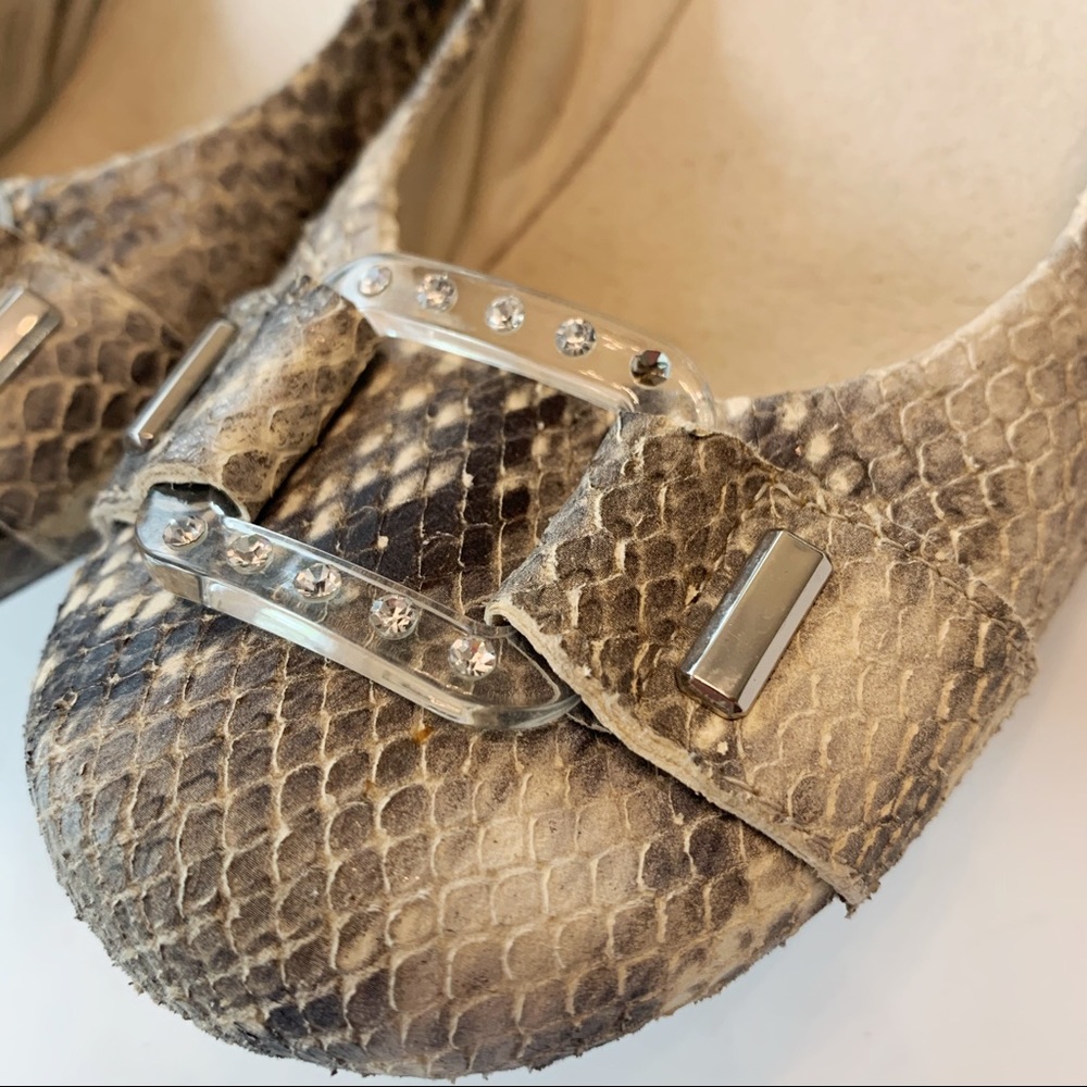 Stuart Weitzman Lucid Python Embossed Flats 9 - image 7